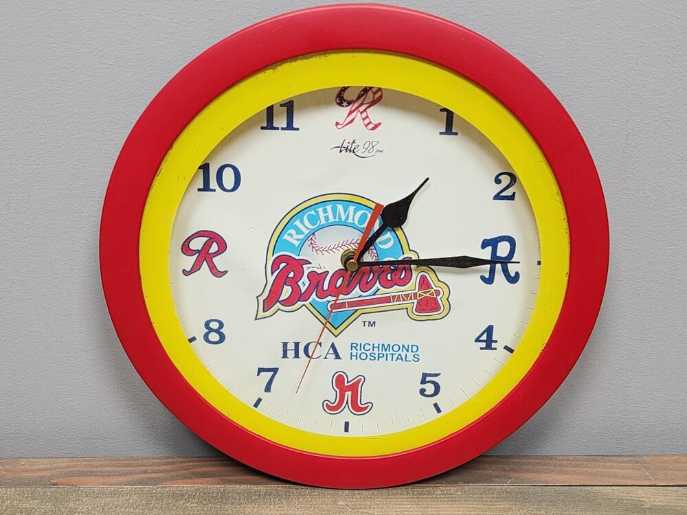 Richmond Braves HCA Richmond Hospitals Wall Clock Works